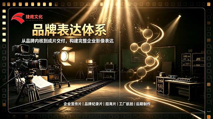 捷鹰文化企业影像服务品牌宣传海报，专注宣传片、工业纪实、政企视频定制，自有摄制团队匠心出品.jpg